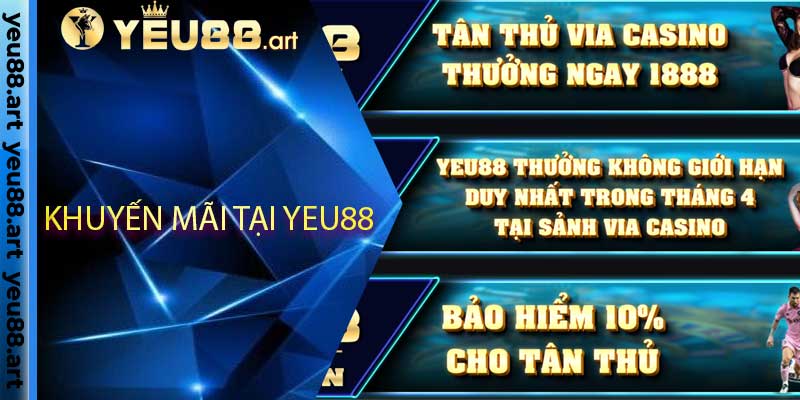 khuyến mãi tại yeu88